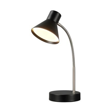 Goodlifery Adjustable Black Desk Lamp With Flexible Neck For Study Reading Office